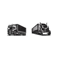 Truck icons set illustration vector