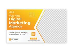 Online Marketing Consultant Web Post Design vector