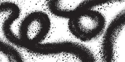 Abstract grunge lines background. Graphic Pattern with Wavy Lines in graffiti style with black spray paint for banner templates vector