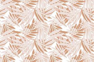 seamless tropical leaves pattern for wallpaper, printing, textile and background vector