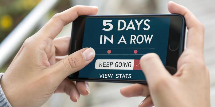 5 days in a row - keep going photo