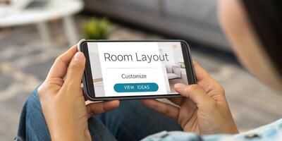 Room layout on a smartphone photo