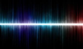 Sound wave in vibrant gradient, representing music, audio, and digital energy. Abstract lines and photo