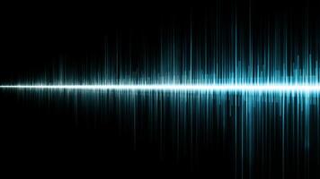 Sound wave and waveform in dynamic, colorful design. Blue gradient representing audio, signal, and photo