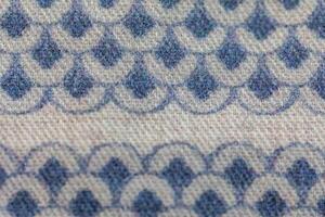 Full screen background of fabric with vintage print and soft texture top photo