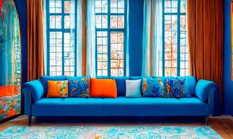 Minimalist background environment with pleasant atmosphere, especially for architects and interior decorators colorful photo