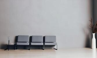 Minimalist background environment with pleasant atmosphere, especially for architects and interior decorators grey photo