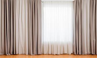 Minimalist curtain in special full frame for use by decorators and architects minimalist photo