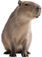 Capybara turning sideways giving a playful side eye at the camera with attitude png