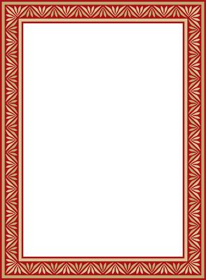 gold and red square classic byzantine ornament. Rectangle, border, Ancient Greece, Eastern Roman Empire frame. Decoration Russian Orthodox Church
