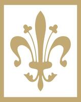 gold ancient Roman ornament elements. Classic European part of pattern vector