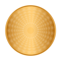 Luxury golden circle frame with vintage gold circular pattern transparent background round ornament with pattern png