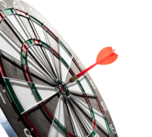 single red dart on target element isolated png
