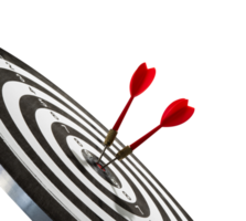 target dart with two arrows isolated png