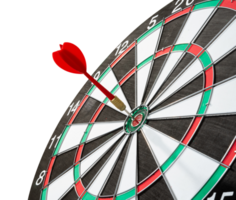 red dart on target element isolated png