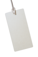 blank price tag with string for mockup png
