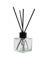 reed diffuser with black stick mockup isolated png