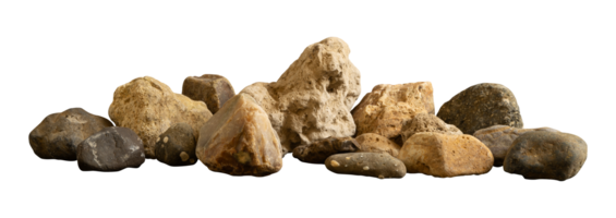 stack of natural stone element isolated png