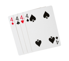 playing cards element isolated top view png