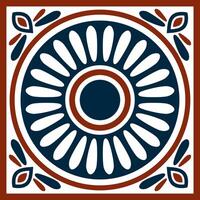 square Assyrian color ornament. Rectangle, border, frame of Mesopatamia. Pattern of the ancient East vector
