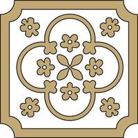 gold and black ancient Roman ornament elements. Classic European patterns vector