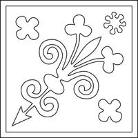 black outline ancient Roman ornament elements. Classic European parts of patterns vector
