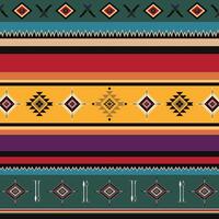 coloful custom tribal pattern ethnic ornaments art wallpaper background for textile printing vector