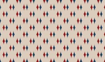 blue red diamond pattern cream background wallpaper suitable for textile printing vector