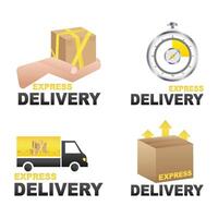 Fast delivery icon.express and urgent delivery. on time,order delivery. illustration vector