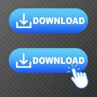Download button icon. Download icon. Click here button. illustration vector