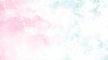 Pastel Watercolor Cloud Background. Soft Pink and Blue Abstract Texture vector