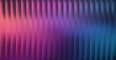 Abstract ribbed glass background with mesh gradients. Smooth vertical waves in violet, pink, and blue tones create a soft, modern look with subtle depth and translucency. vector