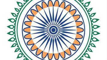Ashoka chakra illustration indian flag symbol dharma chakra design graphic element template art work vector
