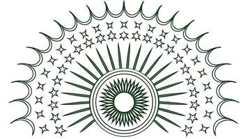 Sunburst starburst design element graphic illustration decorative sun stars rays pattern outline 100 vector