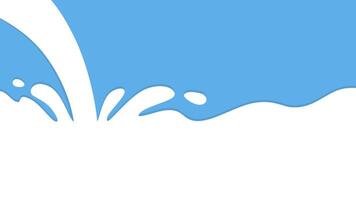 Pouring milk illustration on light blue background with some copy space for text vector