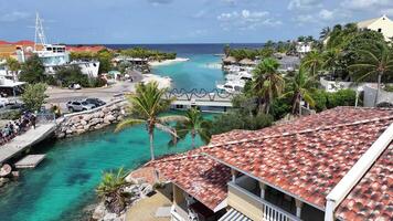 Amazing Curacao Skyline at Willemstad Netherlands Curacao. Beauty Scene. video