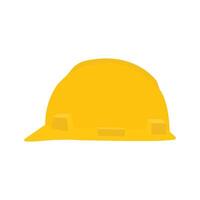 Safety Helmet Flat Illustration. Clean Icon Design Element on Isolated White Background vector