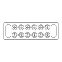 Mancala Traditional Board Game Outline Icon Illustration on White Background vector