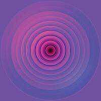 Abstract Concentric Circles in Purple and Pink Gradient on Violet Background vector