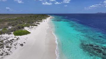 Above view of Little Bonaire at Kralendijk in Bonaire Netherlands Antilles.. Stunning Landscape. video