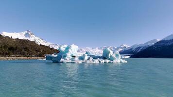 Awesome Glacier Floating in El Calafate Patagonia in Argentina.. Beautiful Landscape. video