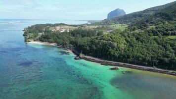 Above Baie du Cap Beach in Port Louis Mauritius Island Mauritius . Awesome Scene. video
