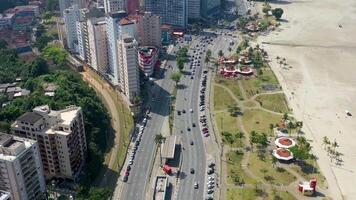 Awesome Santos Skyline at Santos in Sao Paulo Brazil.. Awesome Cinematic. video