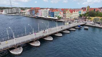Awesome Curacao Skyline at Otrobanda in Willemstad Curacao . Scenic Background. video