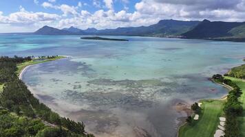 Awesome Le Morne Beach at Port Louis Mauritius Island in Mauritius.. Scenic Scene. video