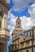 a beautiful, ornate building with a distinctive tower in Havana, Cuba. Bacardi building photo