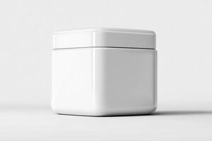 Blank White Packaging Mockup photo