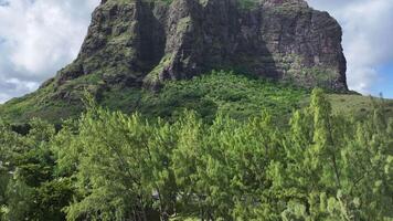 Awesome Le Morne Brabant at Port Louis Mauritius Island in Mauritius. Famous Scenery. video