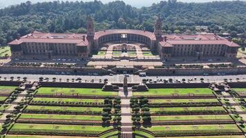 Above view of Union Buildings in Pretoria Gauteng in South Africa . Scenic Cinematic. video