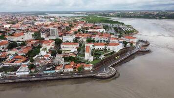 Awesome Sao Luis Skyline in Sao Luis Maranhao in Brazil . Beautiful Background. video